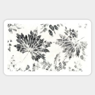 Delphinium leaf print Sticker